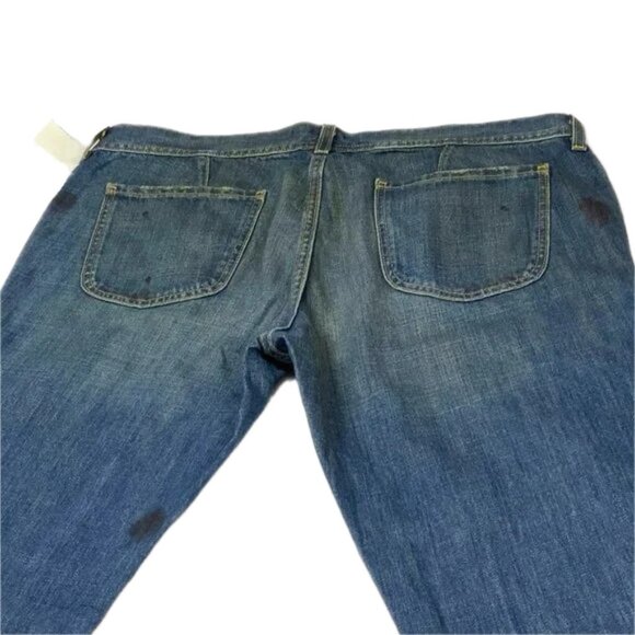 Old Navy Y2K Ultra Low Rise Boot Cut Distressed Jeans Size 16 40x33 VTG 2006 - Picture 7 of 9